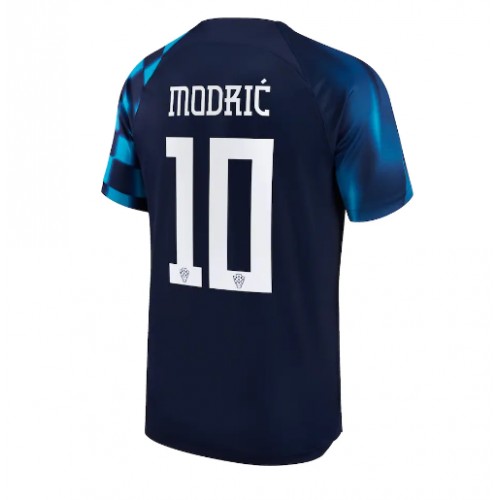 Maillot de foot Croatie Luka Modric #10 Extérieur Monde 2022 Manches Courte